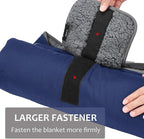 Tirrinia Large Waterproof Outdoor Blanket, Soft Warm Windproof Stadium Blanket with Sherpa Fleece and Foldable for Outdoor Sport, Baseball, Football, Beach, Concerts, Car