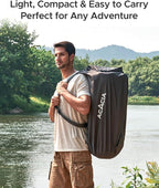 ACACIA 4.3" Thick Self Inflating Sleeping Pad with Foam | Innovative Y-Shaped Telescopic Structure | Ultraportable Camping Mattress | Outdoor Compact Air Mat for Tent Car |