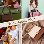 uxcell 4Pcs Handbag Handle Cover, PU Leather Luggage Handle Wraps, Luggage Grip Protector for Purse Tote Bag Suitcase, Light Brown/Light Gray