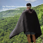 Military Style Wool Blanket – Cushioned, Breathable, Durable, Warm & Washable – Double-Stitched Border – Great for Camping, Outdoor, First Aid, Travel, Car – Fire-Resistant – 64"x90" 4.5 lb (Charcoal)