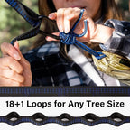 Kootek Camping Hammock, Portable Hammocks with Tree Straps & Attached Carry Bag, Camping Essentials Gear, Perfect for Outside Indoor Hiking Beach Backpack Travel