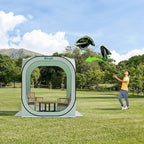 Pop Up Tent，Portable Canopy Tent with Mesh Mosquito Net, Screen House Room Canopy Shade Screen 6 x 6 FT with Carry Bag for Patio, Backyard, Sports & Outdoors Activities, Green