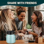 27Oz Thermal Coffee Carafes For Keeping Hot/Cold, Stainless Steel Coffee Carafe, Dustproof Insulated Water Carafe for Party/Home,Blue