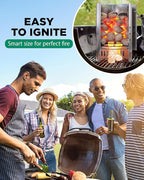 WH 185 pcs Natural Fire Starters for Campfires & Grill - 5lb Large Box - Long-Burning Charcoal Starters - Odorless Firestarters for Outdoor Fire Pit, Fireplace - Quick Ignite