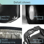 EMP Proof Faraday Bags - Black 5L Waterproof EMP Protection Faraday Bag, RFID Signal Blocking Shield EMP Bag For Electronic Products Security, Protect Data Devices From Hacking, Tracking