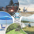 Northroad Camping Chair Portable Camp Chair, Folding Lawn Chair with Cup Holder for Outdoor Camping, Hiking, Travel, Patio, Beach, Picnics