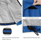 baleaf Men's Rain Jacket Waterproof Windbreaker Raincoat Running Cycling Hiking Gear Hood Lightweight Reflective Packable