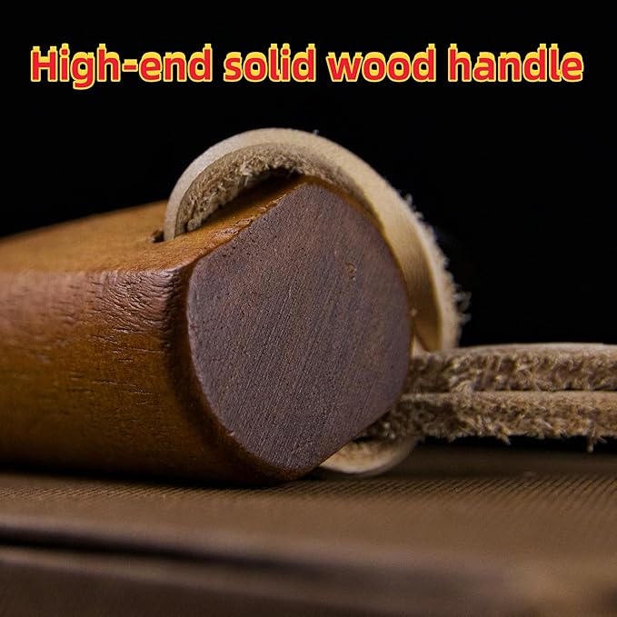 BA-KOR 5.9in Iron Rod Fire Classic Kit - 25,000+ Strike, 5500°F Spark, Waterproof Flint Steel with Wooden Handle and Sheath for Camping, Hiking, and Survival