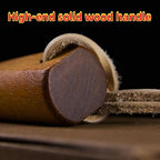 BA-KOR 5.9in Iron Rod Fire Classic Kit - 25,000+ Strike, 5500°F Spark, Waterproof Flint Steel with Wooden Handle and Sheath for Camping, Hiking, and Survival