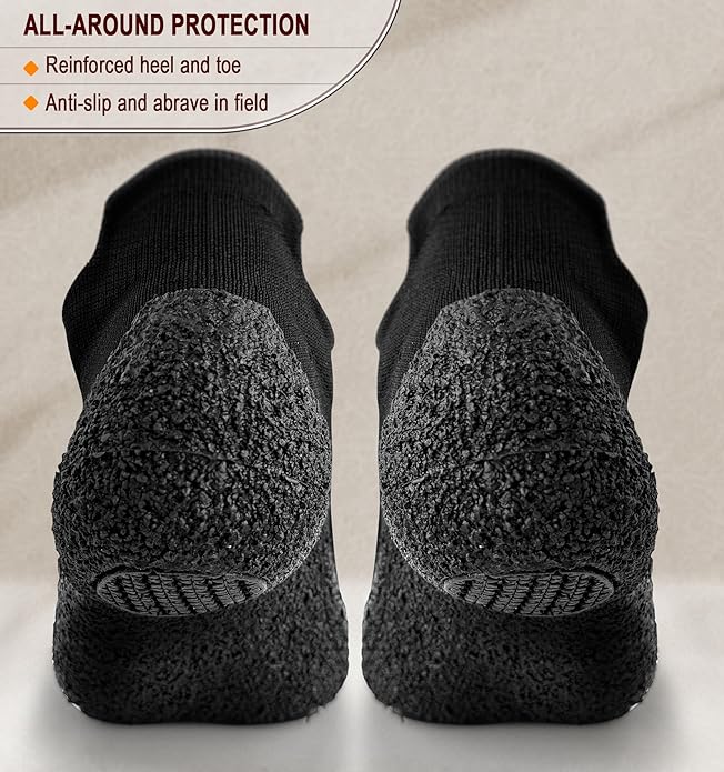 BULLIANT Men Slipper Socks,Grip Socks Hiking Water Shoes Barefoot Shoes for Outdoor Walking Exercises