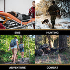 RHINO RESCUE IFAK Refill Kit 17Pcs with CAT Gen-7 Tourniquet, Emergency Tactical First Aid Kit Medical Supplies, IFAK Trauma Kit Combat Pack for Trauma Wound Care, Gunshot, Survival, Car & Camping