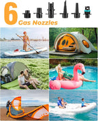 20PSI High-Pressure Electric SUP Pump, 12V Car-Powered Auto Shut-Off Air Pump, Ultra-Lightweight for Paddle Boards, Kayaks & Inflatables (12V DC 20PSI)