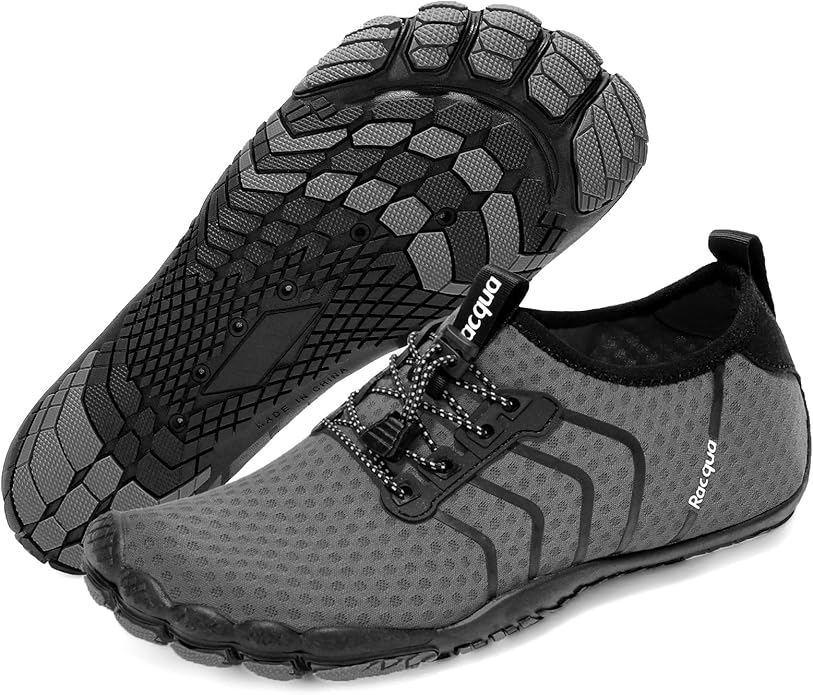 Racqua Water Shoes Quick Dry Barefoot Beach Aqua Sport Swim Surf Pool Hiking Diving Walking for Men Women