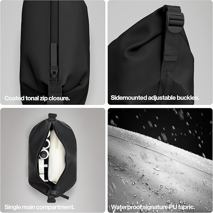 RAINS Hilo Wash Bag – Waterproof Toiletry Bag Travel Dopp Kit Organizer Compact Wash Kit Pouch Water Resistant