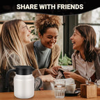 34Oz Thermal Coffee Carafes For Keeping Hot/Cold, Stainless Steel Coffee Carafe, Dustproof Insulated Water Carafe for Party/Home, Cream