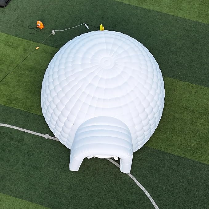 SAYOK Outdoor Portable Inflatable Igloo Dome Tent with Led Light for Party Wedding Event Camping