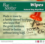 Bug Soother Wipes (100 ct) - Natural Insect, Gnat and Mosquito Repellent & Deterrent - 100% DEET-Free Safe Bug Wipes for Adults, Kids, & Pets - Made in USA