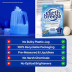 Earth Breeze Laundry Detergent Sheets River Rain - 60 Loads - Eco Laundry Sheets - Travel Laundry Detergent Soap Sheets for Hot & Cold Cycles - Tackles Tough Stains & Odors - Gentle on Skin, 30 Ct