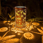 Dragonfly Flower Solar Lanterns Outdoor Waterproof, Birthday Gifts for Women Mom Grandma, Hanging Solar Lights for Yard, Patio, Porch, Garden Decor, Christmas Gifts for Her/Him