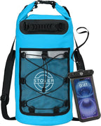 STOVER 5/10/25/30/40/55L Waterproof Backpack- Floating Dry Bag for Kayaking, Travel, Beach, Hiking, & Camping, Men/Women