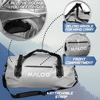 Malo'o Waterproof Roll-Top Duffel - 100L - Keep Gear Dry for Outdoor Adventures - Pockets & Molle Loops