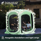 Pop Up Tent，Portable Canopy Tent with Mesh Mosquito Net, Screen House Room Canopy Shade Screen 6 x 6 FT with Carry Bag for Patio, Backyard, Sports & Outdoors Activities, Green