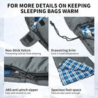 Naturehike Lightweight Compact Sleeping Bag, Envelope Ultralight Backpacking Sleeping Bag Portable, Waterproof, Comfort with Compression Sack for Cold&Warm, Camping, Traveling, Hiking