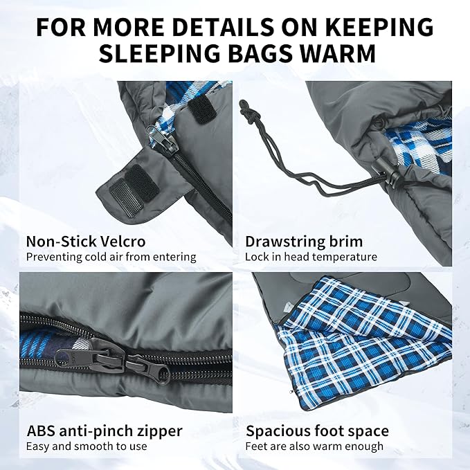 Naturehike Lightweight Compact Sleeping Bag, Envelope Ultralight Backpacking Sleeping Bag Portable, Waterproof, Comfort with Compression Sack for Cold&Warm, Camping, Traveling, Hiking