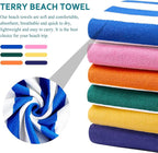 4 Packs Extra Large Beach Towel Bath Towel 72 * 40 Set Bathroom Sheets Bulk Oversized XL Big Absorbent Thick Giant Microfiber Terry Soft Blanket Clearance Turkish Toallas De Playa NOT Cotton Blue