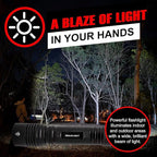GearLight S2000 LED Flashlight High Lumens - Super Bright, Powerful, Mid-Size Tactical Flashlight for Outdoor Activity & Emergency Use - S2000-1 Pack, (Batteries Not Included)