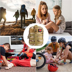 Emergency Trauma First Aid Kit, IFAK Medical Kit with Tourniquet, 36 inch Splint, Bleeding Control Kit