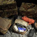 PETAC GEAR 4 PCS Tactical Modular Packing Cubes with Waterproof Material, Large Capacity Storage Bag, Easy Clean Outdoor Travel Organize Storage Pouches Bags (MC)