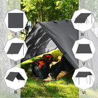 KALINCO Tent Tarp, Picnic Mat Camping Tarp Tent Hammock Tarp, pu Waterproof Camping tarp Tent Rain Fly Picnic Mat Survival Shelter Sunshade