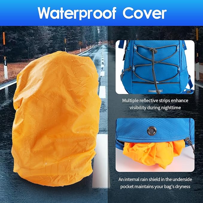 WOLT Hydration Backpack 18L Hiking Water Backpack with 2L Water Bladder for Men Women, Hydration Pack for Running Cycling Biking and Climbing