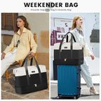 LOVEVOOK Weekender Bag, Large Travel Duffel Bag for Women with 2 Packing Cubes, Carry on Overnight Bag with Shoe Compartment, Mom Hospital Bags for Labor and Delivery