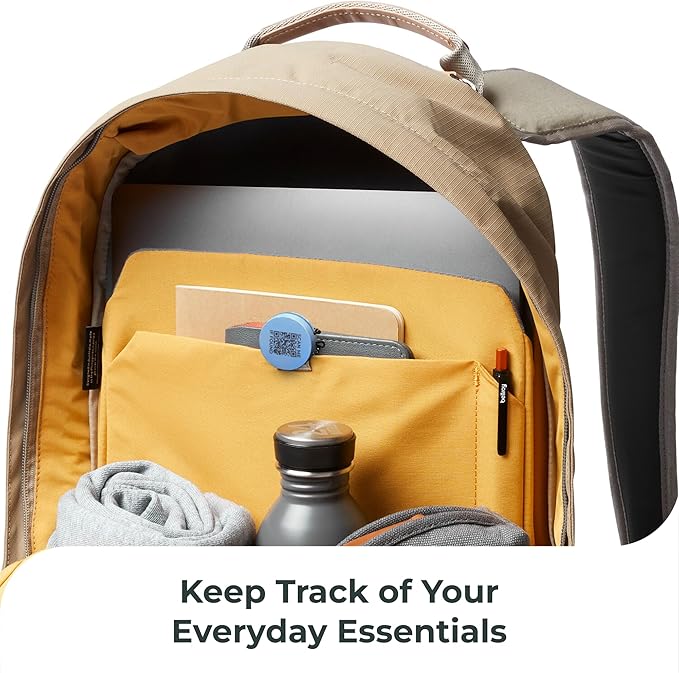 Roam Smart Tracker | Family-Friendly Eco Tracker for Keys, Bags & Kids’ Gear | Works with iOS & Android | Built-in Strap, QR Lost & Found | Replaceable Battery | No Extra App | 1-Pack, Green