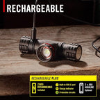 Coast® XPH34R 2075 Lumen USB-C Rechargeable-Dual Power LED Headlamp withPURE Beam® Twist Focus™ and Magnetic Base