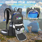 N NEVO RHINO Hydration Backpack, 18L Multipurpose Hiking Backpack with 3L Water Bladder, Water Backpack Insulated Hydration Pack Ideal for Hiking and Cycling