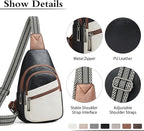 Sling Bag Crossbody Bags for Women Small Cross Body Bag Fanny Packs Chest Sling Purse for Daily Travel Leisure Sport