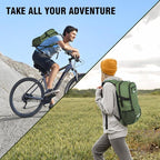 Zavothy 18L Multipurpose Hiking Backpack with 3L Water Bladder – Durable Hydration Backpack with Insulated Bladder Compartment, Hidden Helmet Holder & Rain Cover – for Hiking, Commuting, and Camping