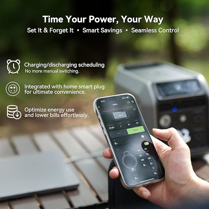 Dabbsson 600L Solar Generator with 210W Solar Panel,768Wh 600W Power Station,Up to 900W AC Output,1.5X Extended Runtime,Recharge 100% in 1.6 Hrs,Semi-Solid LiFePO4,100W USB-C,EPS,for Camping RV Home