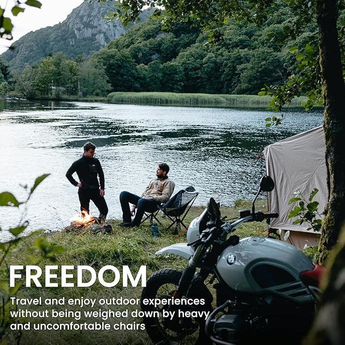 Sitpack Campster 2.0 Backpacking Camping Chair, 5S Easy Set-up, Ultra Lightweight, Bottle Sized Portable Folding Chair, Compact Chair for Adults for Beach Outdoor Hiking Travel Fishing