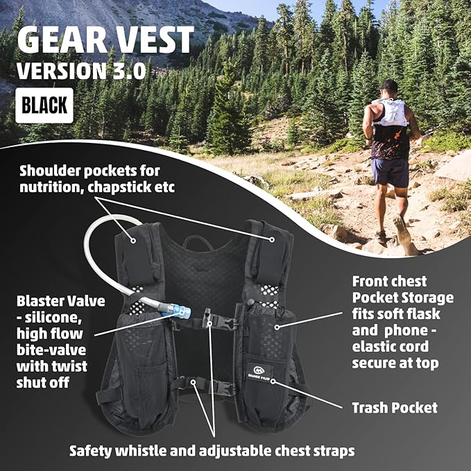 Gear Vest 3.0 - Ideal for Running, Biking, Triathlon