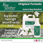 Bug Soother 1 Gallon - Natural Insect, Gnat and Mosquito Repellent & Deterrent with Essential Oils - 100% DEET-Free Safe Bug Spray for Adults and The Environment - Made in USA - W/O Sprayer