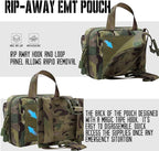 Upgrade Molle Rip Away Ifak Pouch, Tactical Small Belt First Aid Pouch Medical Utility EMT Pouch Only