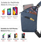 Sling Bag Cross Body Bag, Anti Theft Crossbody Bags for Travel Lightweight Chest Shoulder Bags for Women Men