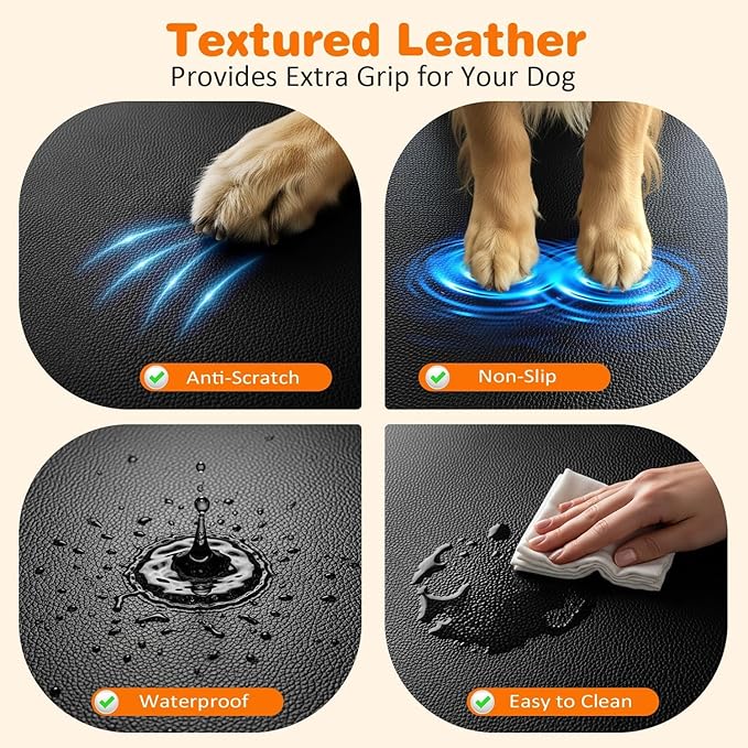 URPOWER 2026 Upgraded Back Seat Extender for Extended Cab Trucks - Large Hard Bottom Dog Truck Car Seat Cover Holds 550lbs, Waterproof Dog Hammock Pet Bed with High-Density Foam Non-Slip Protector