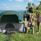 Tents 4 Person Camping Tent, Easy Setup Waterproof Family Tents for Camping, Portable Dome Tent for Outdoor Camping with Rainfly, Carry Bag