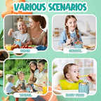 Insulated Food Jar for Kids - 15.2 Oz, Thermo for Hot Food, Soup Thermo, Insulated Food Container, Termos Para Comida Caliente, Width Mouth Stainless Steel Lunch Box with Spoon, Blue