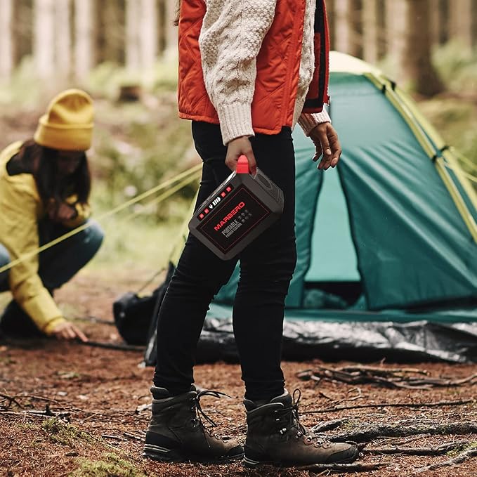 MARBERO 200W Portable Power Station 148Wh Camping Solar Generator Laptop Power Bank with AC Outlet 110V, DC, USB QC3.0, LED Flashlights for CPAP Home Outdoor Trip Emergency Backup